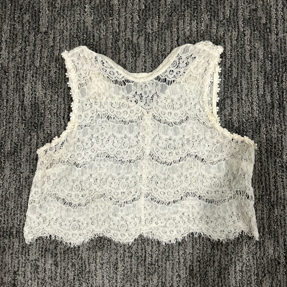 Forever 21 lace crop top